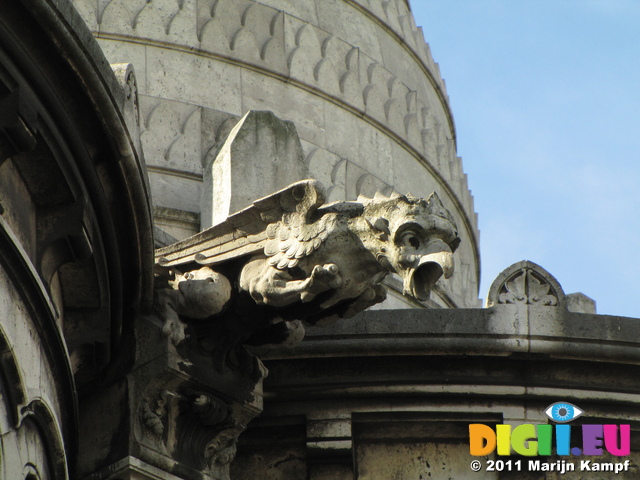 SX18722 Gargoyle on Basilique du Sacre Coeur de Montmartre